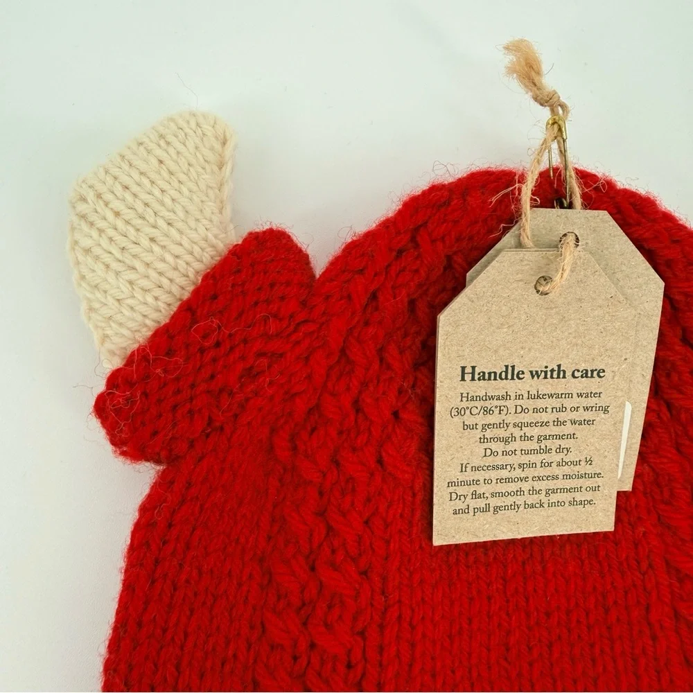 Viking Knit Hat Nordic Kids Wool Bull Horn Crochet Beanie Cap Handmade Baby gift